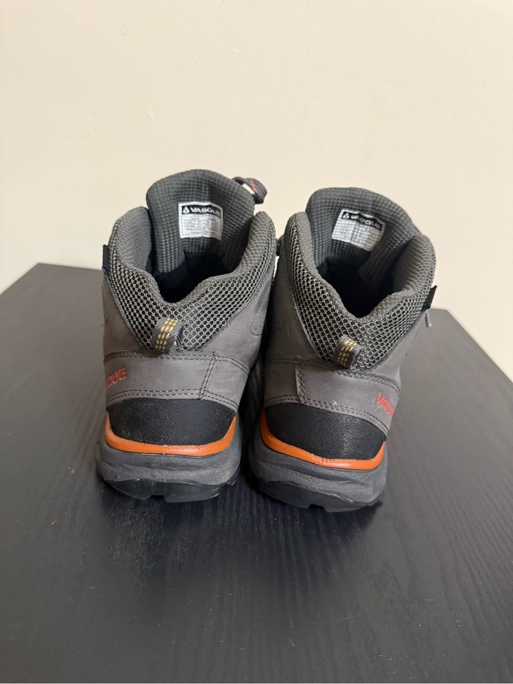 Vasque Monolith Boots Mens 10.5M Gray Orange Hiking UltraDry Waterproof 7344 - Picture 5 of 7